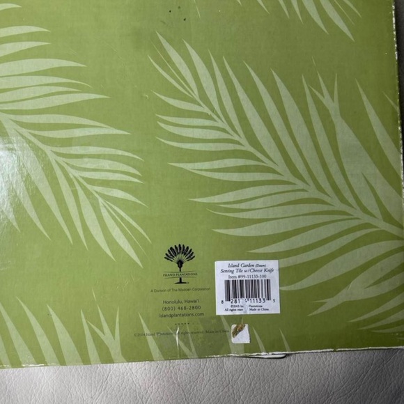 Serving Tile Tropical Hawaii w/ knife. - Picture 3 of 9
